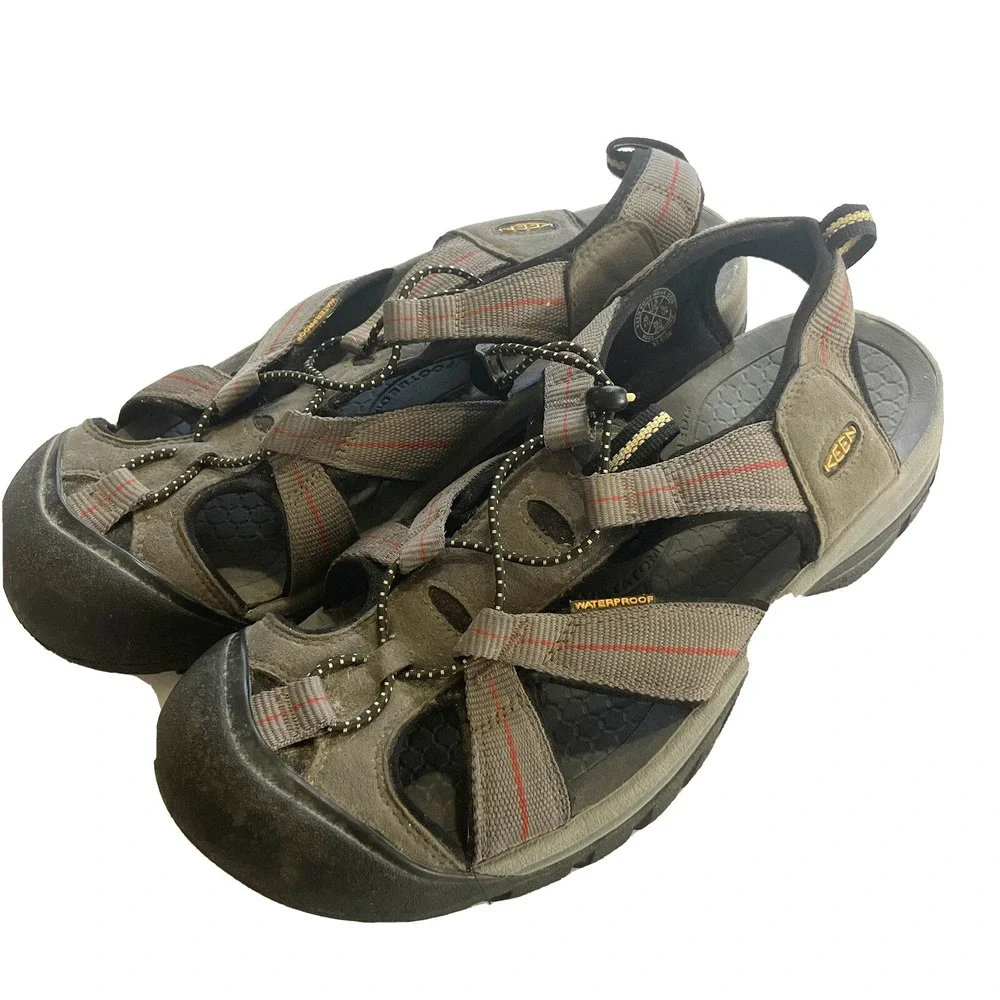 Keen XT Sports Sandals Mens Size 11.5 Waterproof Gray Hiking Trail Shoes Outdoor